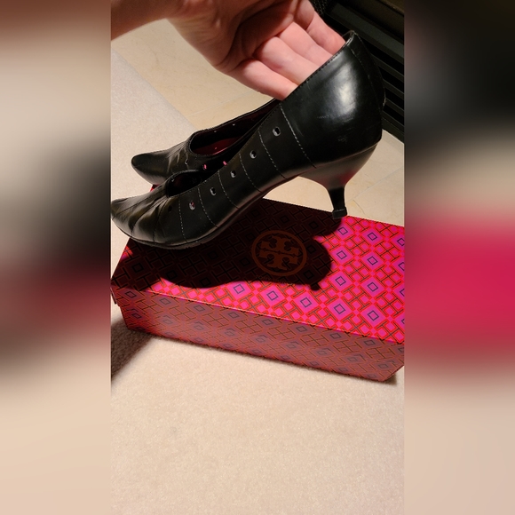 Go Max black mini heel pumps size 10 - Picture 6 of 6